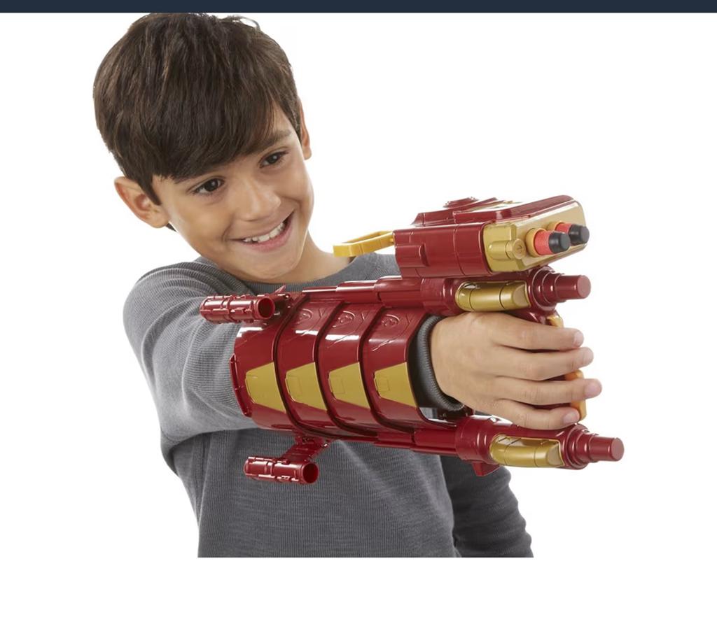 Avengers Marvel Iron Man Slide Blast Armour Speelgoed, Kinderen en Baby's, Speelgoed | Actiefiguren, Ophalen of Verzenden, Gebruikt