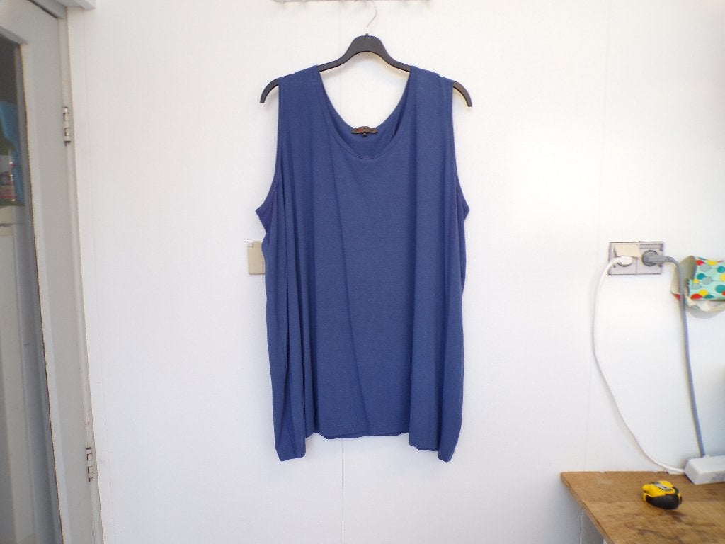 Lavendelblauwe top Exelle maat XL - 58/60 (56/58?), Kleding | Dames, Exelle, Overige kleuren, Zo goed als nieuw, Nvt