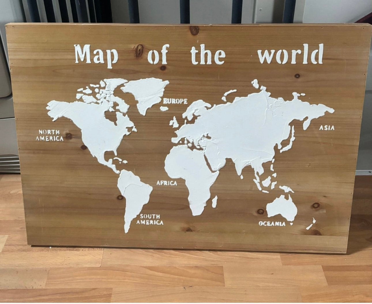 Houten wanddecoratie, Ophalen, Zo goed als nieuw