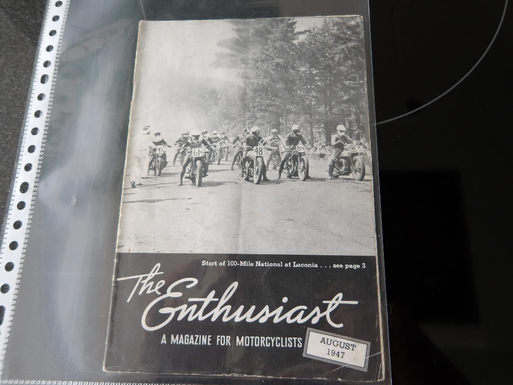Harley Davidson The Enthusiast aug 1947, Verzenden, Harley-Davidson of Buell