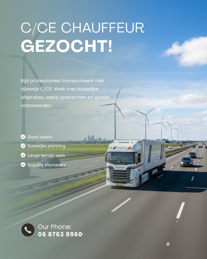 C/CE Chauffeurs Noord-Brabant gezocht!, Vacatures, Variabele uren, Overige niveaus, Starter, Overige vormen