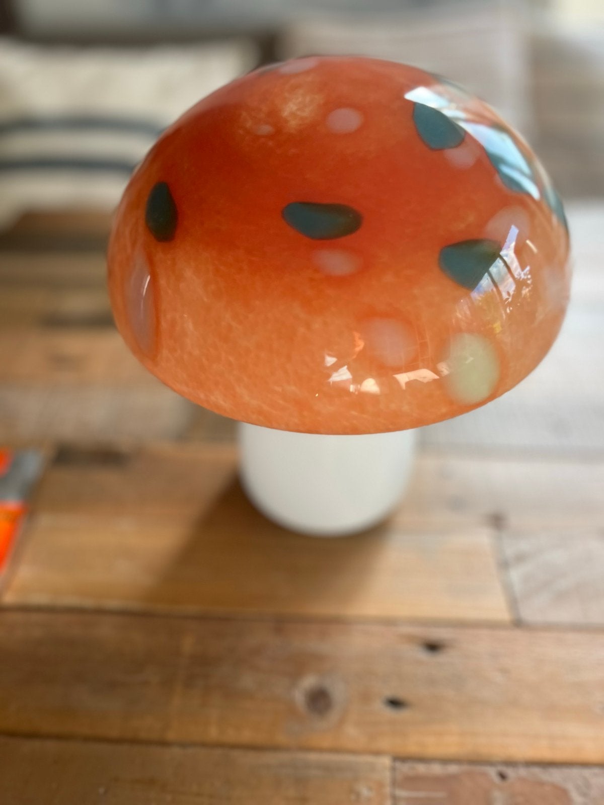 Sfeervolle verlichting - paddenstoel design, Blauw, Ophalen of Verzenden, Werkt op batterijen, Design