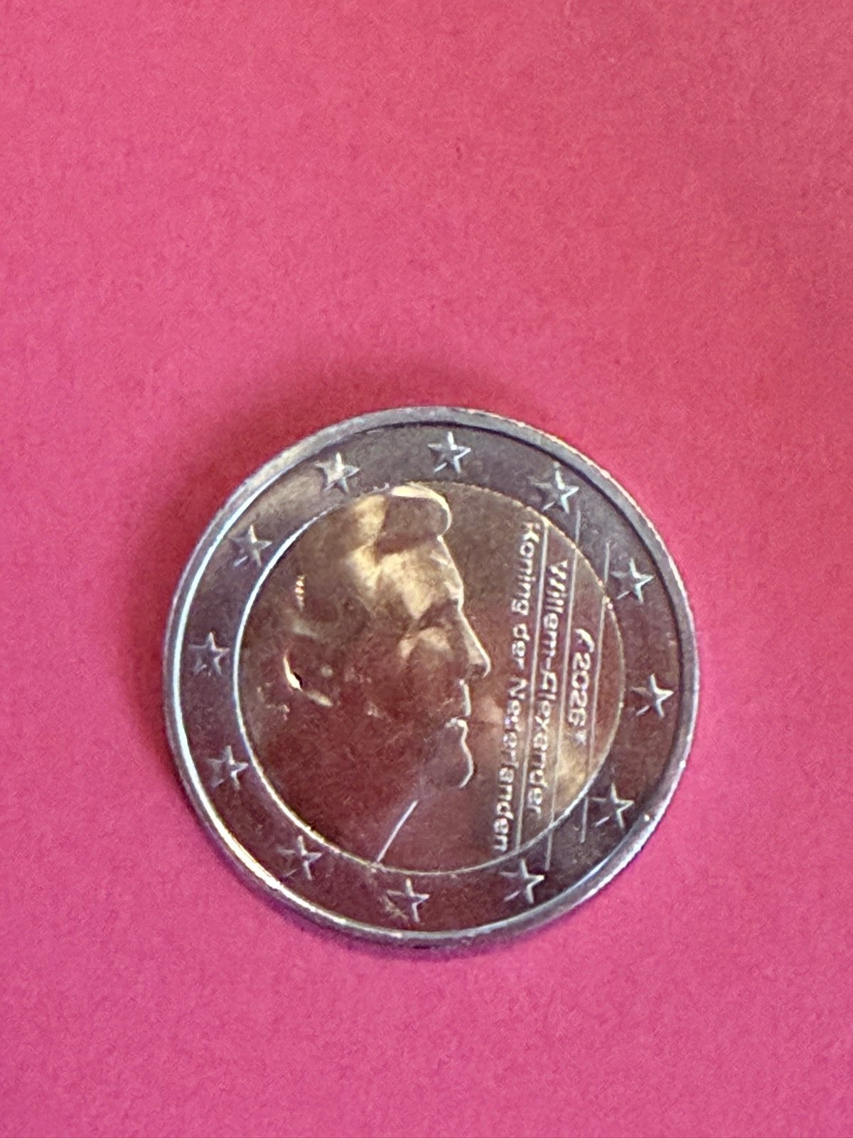 2 euro munt 2026 Koning Willem Alexander, Ophalen, Euro's, Losse munt