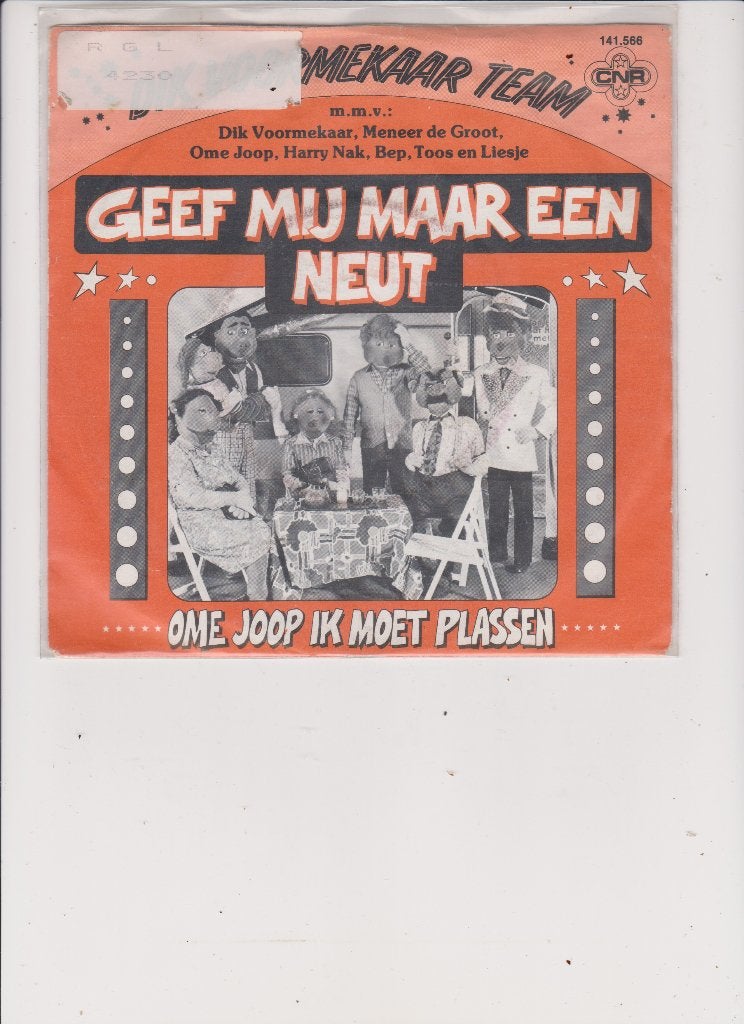 dik voormekaar team, Ophalen of Verzenden, Gebruikt, 7 inch, Levenslied of Smartlap