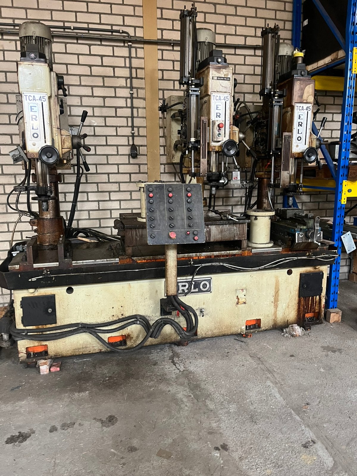 Erlo Rijenboor Type TCA 45 3 stuks moet weg, Ophalen of Verzenden, Gebruikt, Kolomboormachine