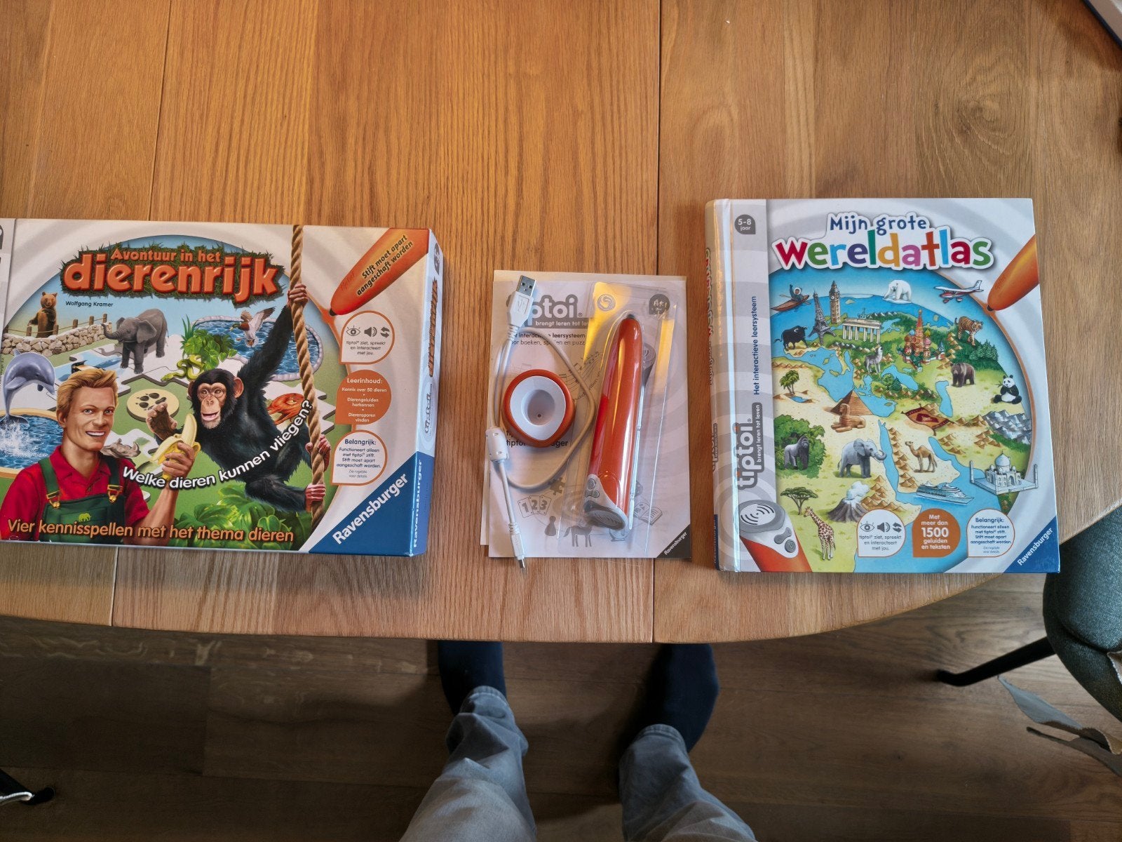 tiptoi stift, wereldatlas en dierenrijk spel, Ophalen of Verzenden, Zo goed als nieuw, Taal en Lezen, Met geluid