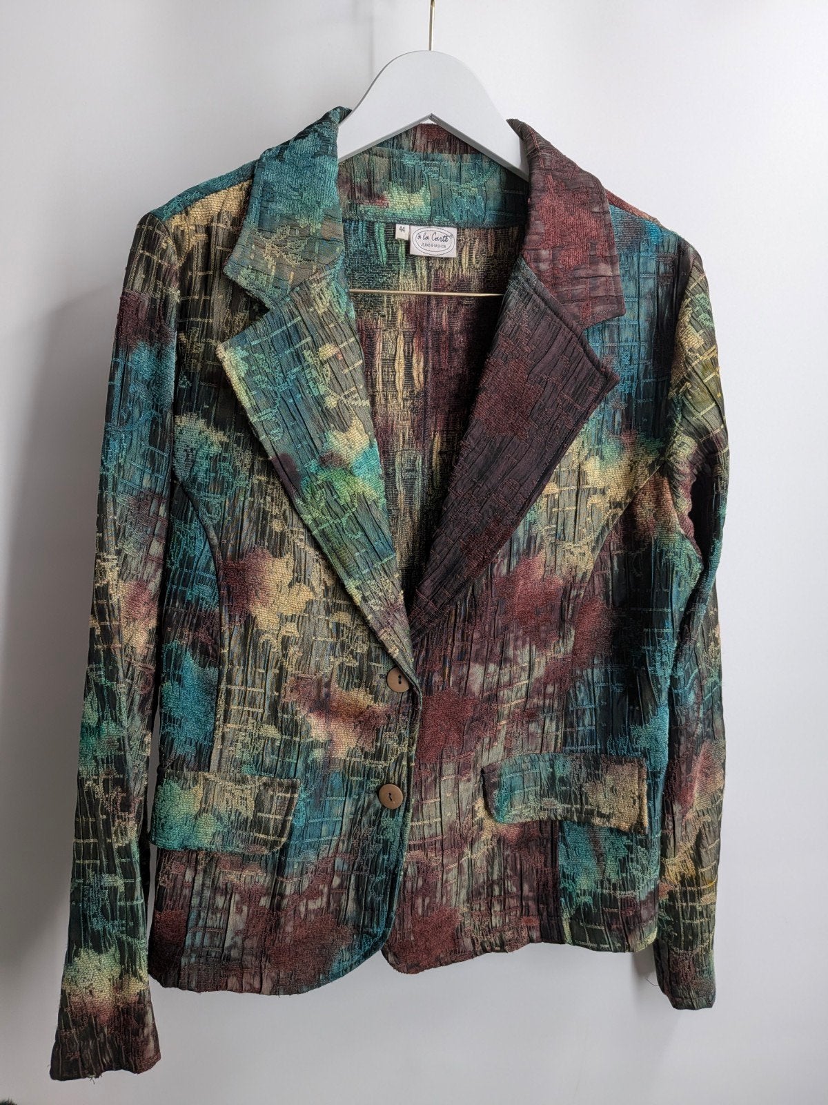 Blazer jasje vintage maat 42-44 (3591*), Kleding | Dames, Meerkleurig, Maat 42/44 (L), Vintage love, De La Carte