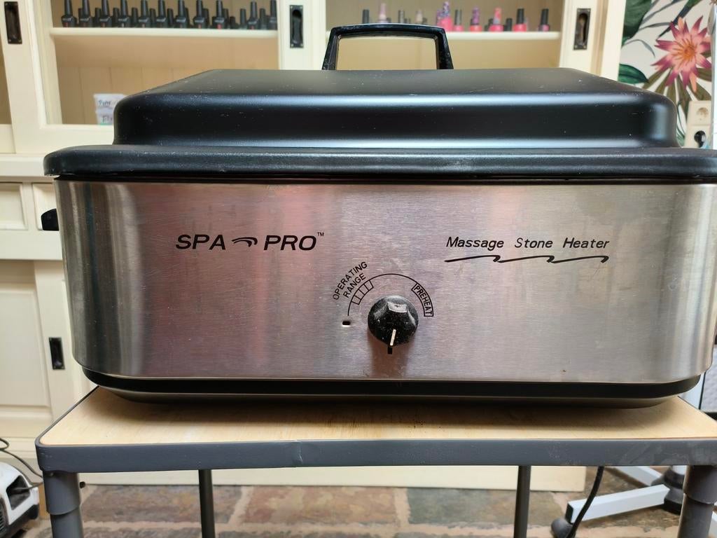 Hotstone pan met stenen, Sport en Fitness, Massageproducten, Ophalen of Verzenden, Zo goed als nieuw, Hotstone