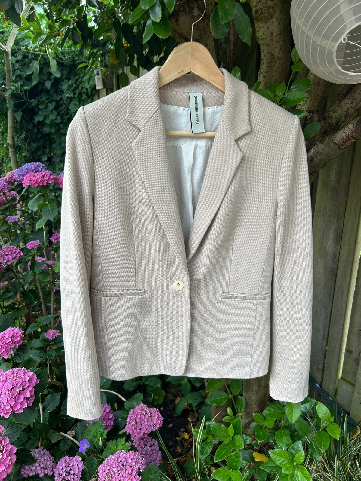 Colbert dames maat 38 zand crème Drykorn, Maat 38/40 (M), Beige, Ophalen of Verzenden, Jasje