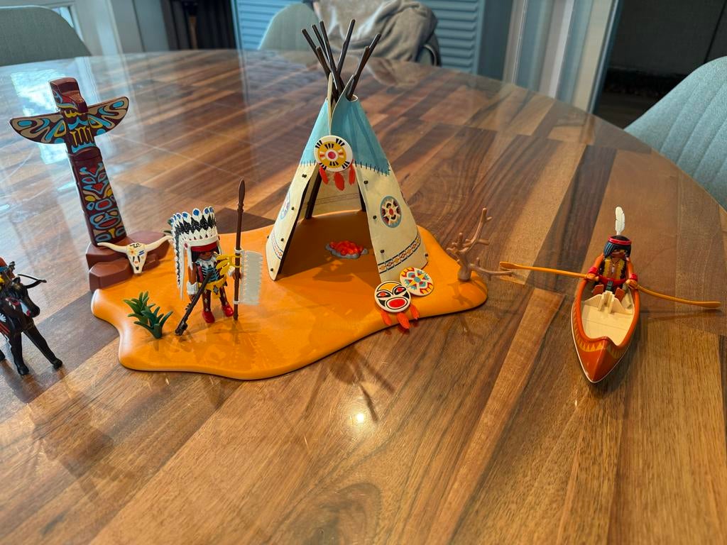 Playmobil Indianen Set (4012), Ophalen of Verzenden, Zo goed als nieuw, Complete set