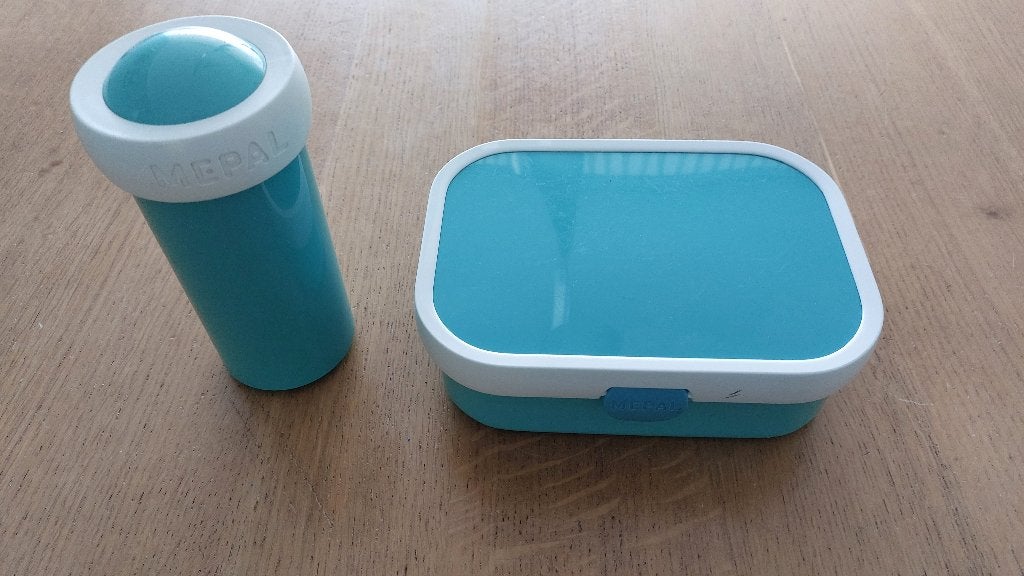 Mepal Lunch trommel met drinkbeker, Ophalen of Verzenden, Gebruikt