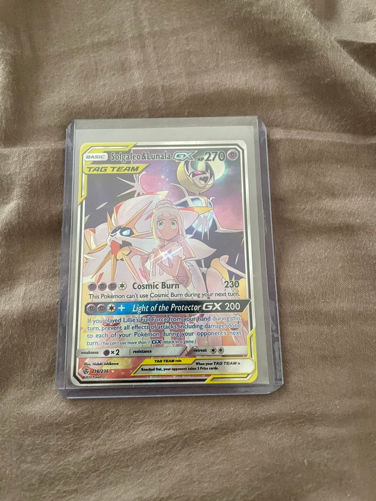 Solgaleo & lunala gx 216/236, Ophalen of Verzenden, Zo goed als nieuw