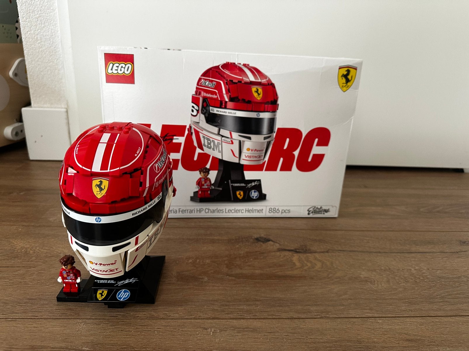 Lego 43014 Editions Ferrari Charles Leclerc helm, Overige thema's, Lego, Ophalen of Verzenden, Zo goed als nieuw