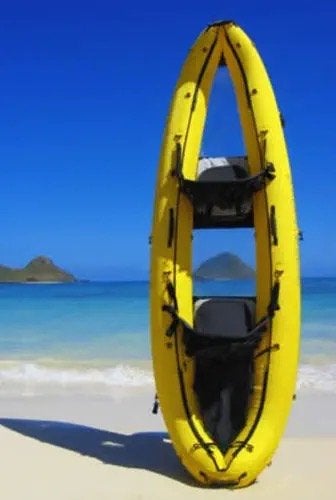 Clear Blue Hawaii Hanauma opblaasbare kajak 2 persoons, Ophalen, Opblaasbaar, Kajak, Twee personen