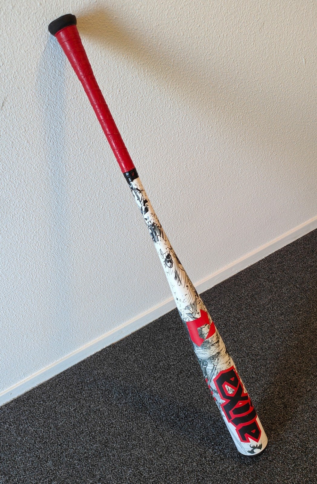 34" DeMarini Exile One Piece BBCOR Alloy - z.g.a.n., Sport en Fitness, Ophalen of Verzenden, Zo goed als nieuw, Honkbal, Knuppel