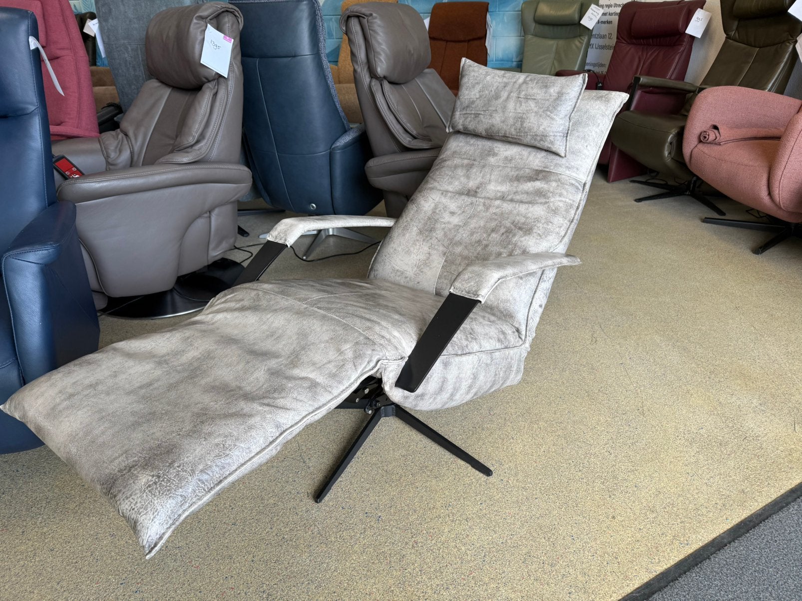 Chill line relaxfauteuil relax stoel gratis bezorging, Ophalen of Verzenden, Zo goed als nieuw, Leer, Ruim 100 A merken un alle kleuren en maten