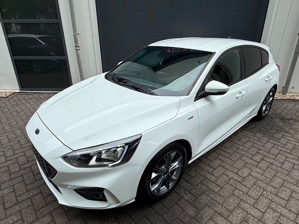 Ford Focus 1.0 EcoBoost ST Line 125 Pk Automaat/Cruise/Clima, Auto's, Ford, Gebruikt, Zwart, Wit, Origineel Nederlands