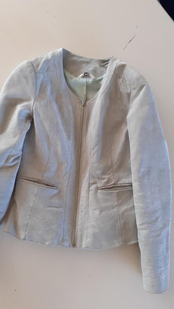 Suede jas xs, Ophalen of Verzenden, Maat 34 (XS) of kleiner, Gedragen, Hema