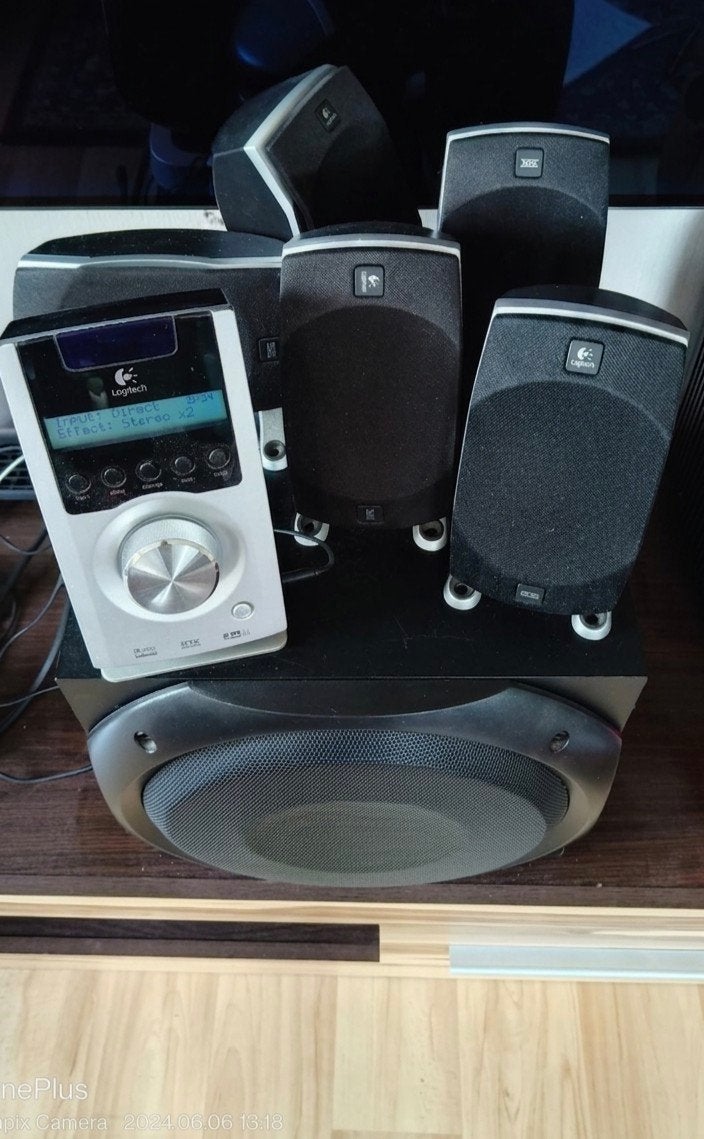 Logitech Z-5500 Digital 5.1 Surround Sound Systeem, Gebruikt, 70 watt of meer, 5.1-systeem, Ophalen