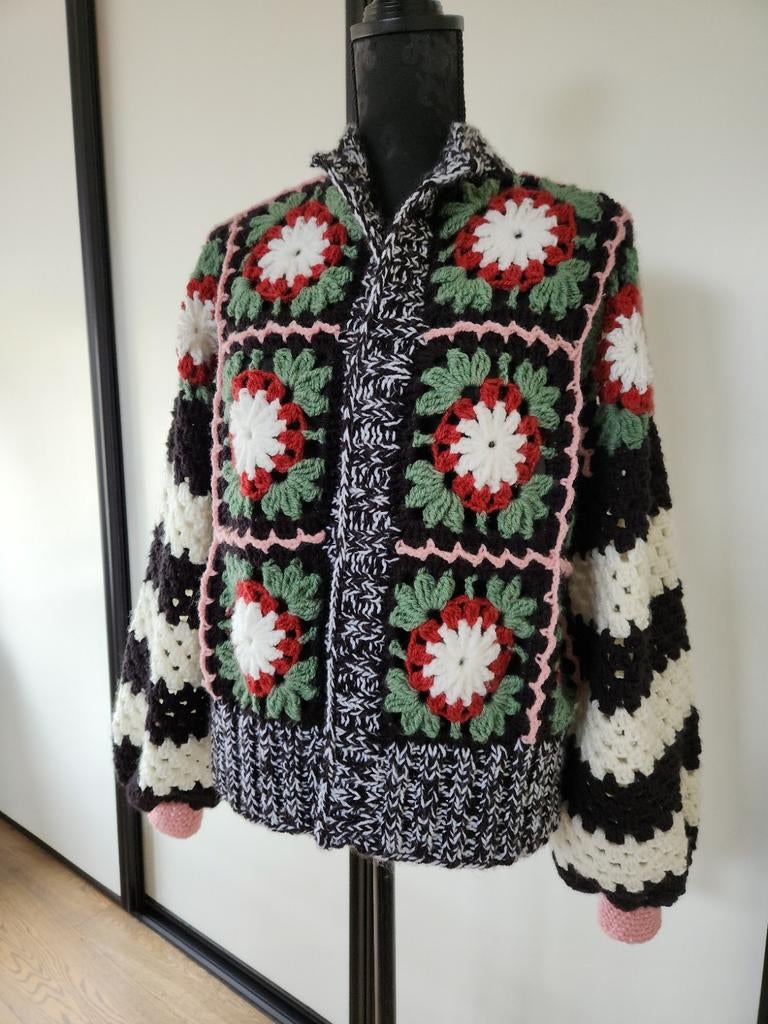 Dames granny vest, Zwart, Maat 46/48 (XL) of groter, Nieuw, Ophalen of Verzenden