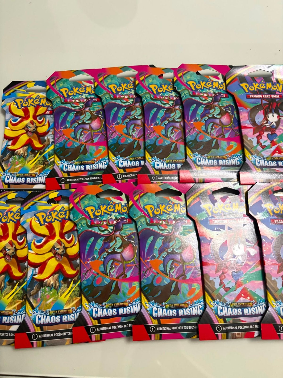 Pokémon Chaos Rising Sleeved Booster Packs, Ophalen of Verzenden, Nieuw, Booster