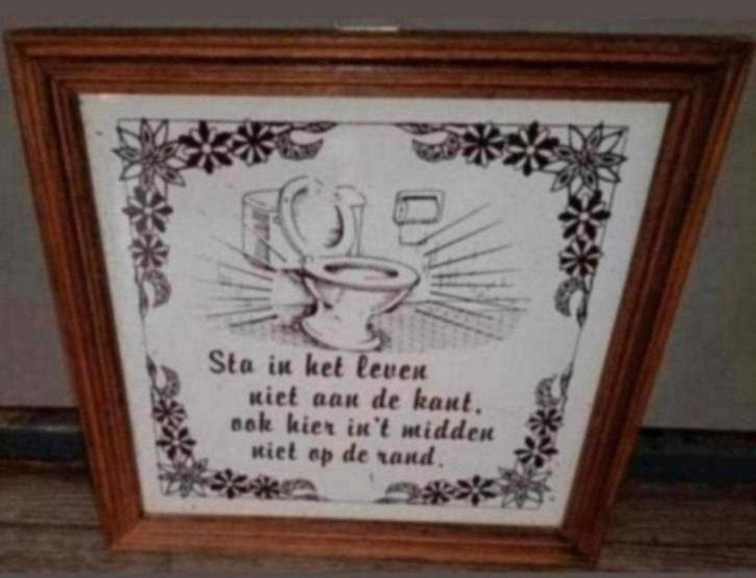 🚽spreuktegeltje voor in de wc🚽, Verzenden