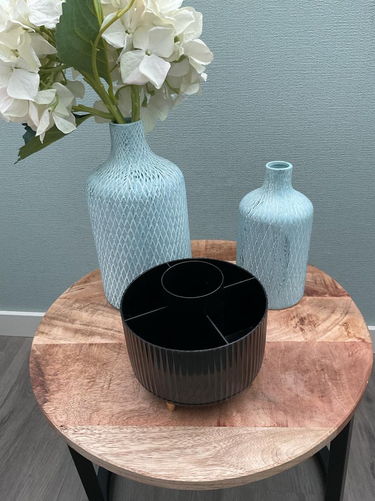Draaibare Make-up Organizer - Zwart, Gehele gezicht, Zwart, Ophalen of Verzenden, Zo goed als nieuw