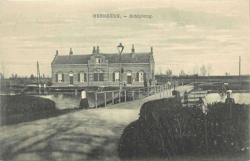 300-296-009 Meerkerk Schipbrug, Verzamelen, Ansichtkaarten | Nederland, Verzenden, Voor 1920, Utrecht