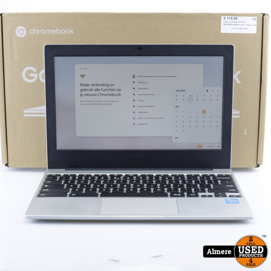 Samsung Galaxy Book Go XE310XDA-KA2NL in doos | Nette staat