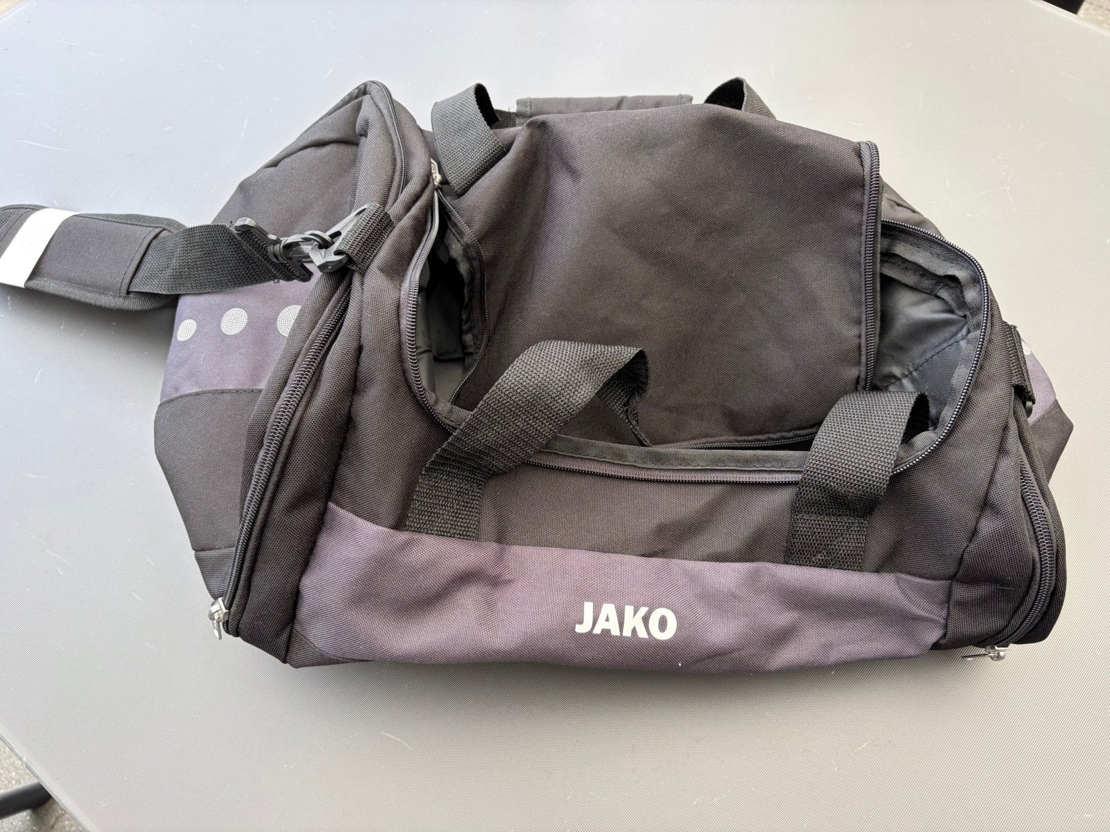 Sporttas jako, Ophalen, 30 cm of meer, Zwart, Nieuw