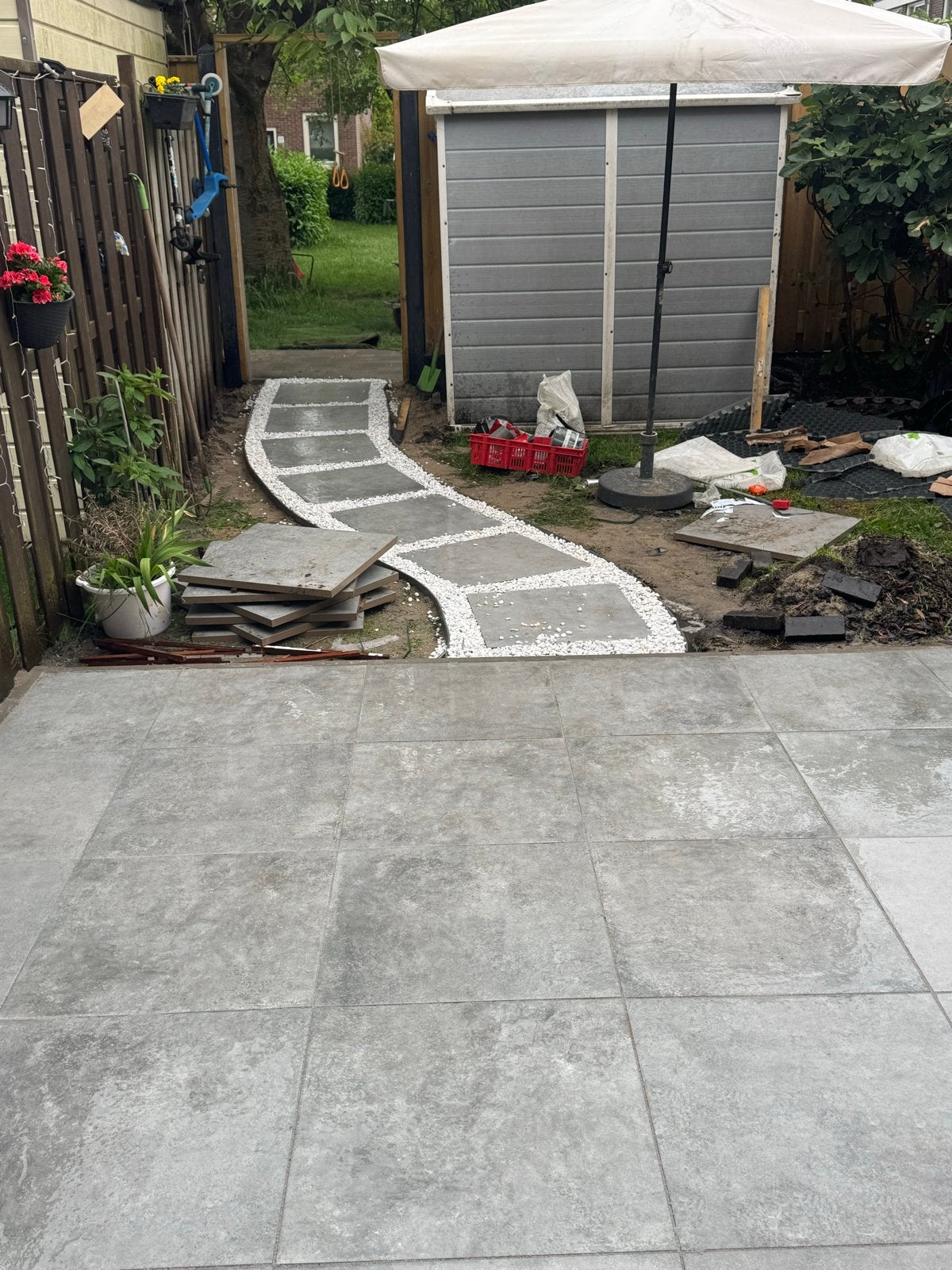 Hovenier stratenmaker keramische tegels klinkers, Ophalen of Verzenden, Nieuw, Keramiek, Terrastegels