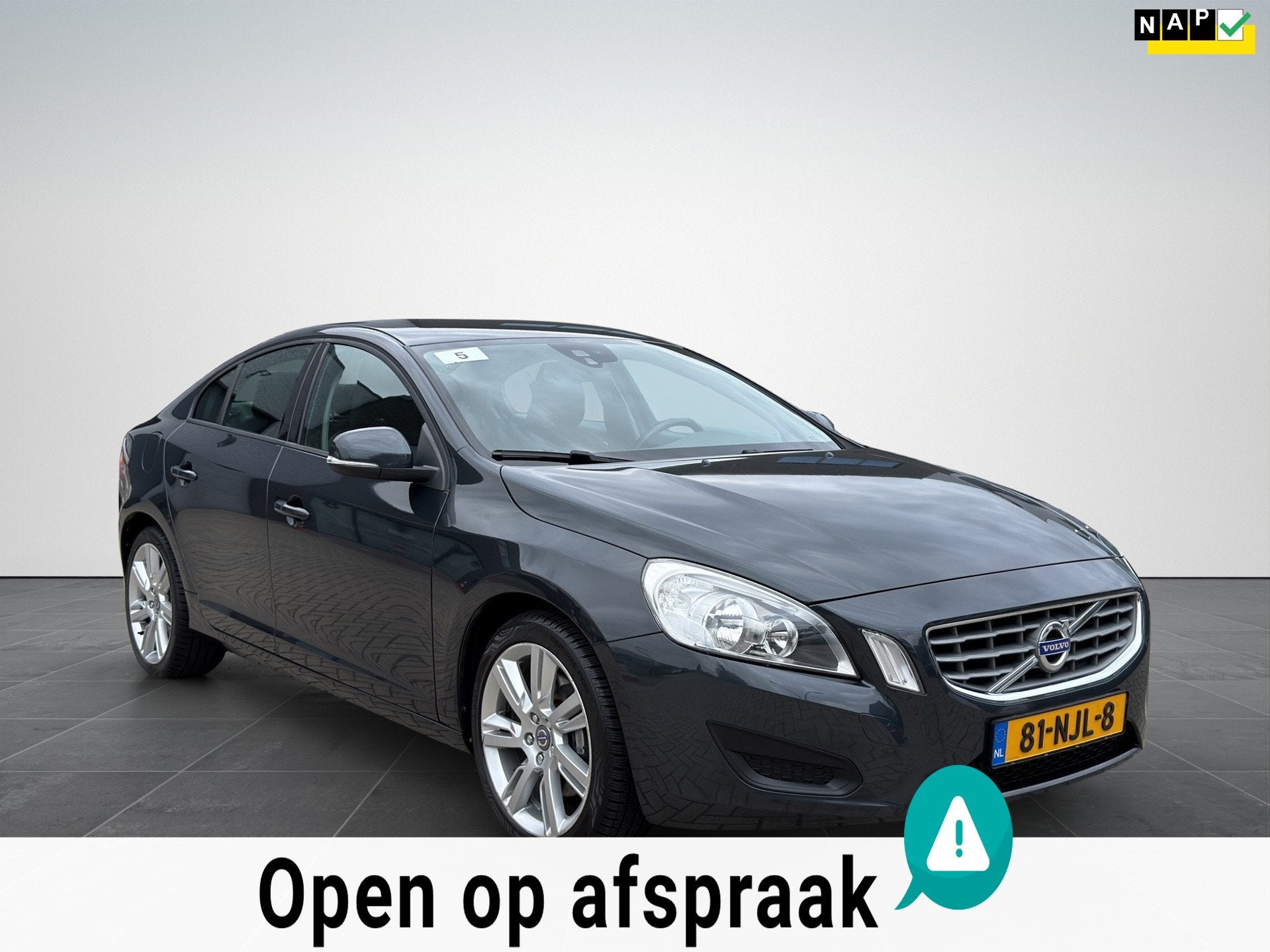 Volvo S60 2.0T Intro Edition Automaat|Navi|Cruise|Pdc|NAP, 4 cilinders, S60, Origineel Nederlands, 1470 kg