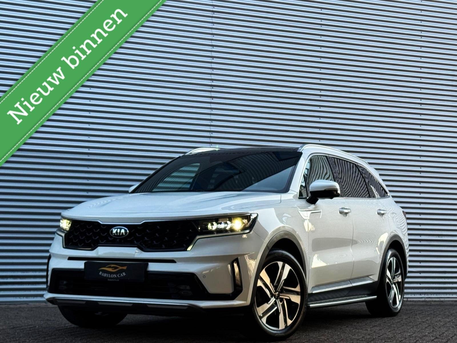 Kia Sorento 1.6 TGDI Hybrid Emotion P. Luxury 2WD 7p/360 cam, Auto's, Gebruikt, Met garantie (alle), 7 stoelen, Wit