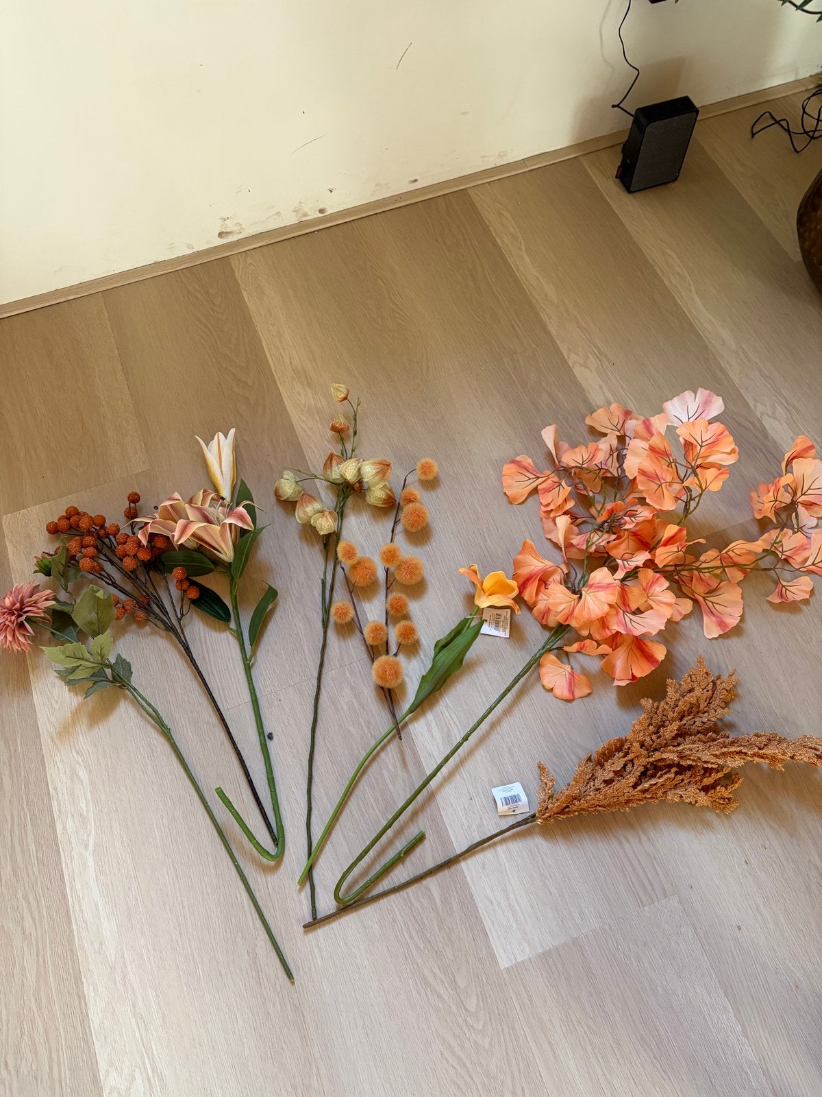 Zijde bloemen herfst boeket - diverse kunstbloemen, Binnen, Zijde, Ophalen of Verzenden, Zo goed als nieuw