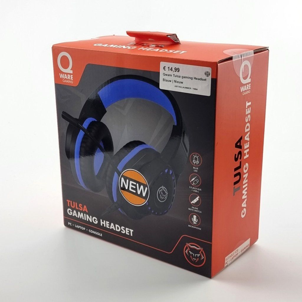 Qware Tulsa Gaming Headset Blauw | Nieuw in seal, Qware, Nieuw, Info@qware.co.uk, QWARE Limited
Cromwell House
15 Andover Road
Winchester, Hampshire SO23 7BT
United Kingdom