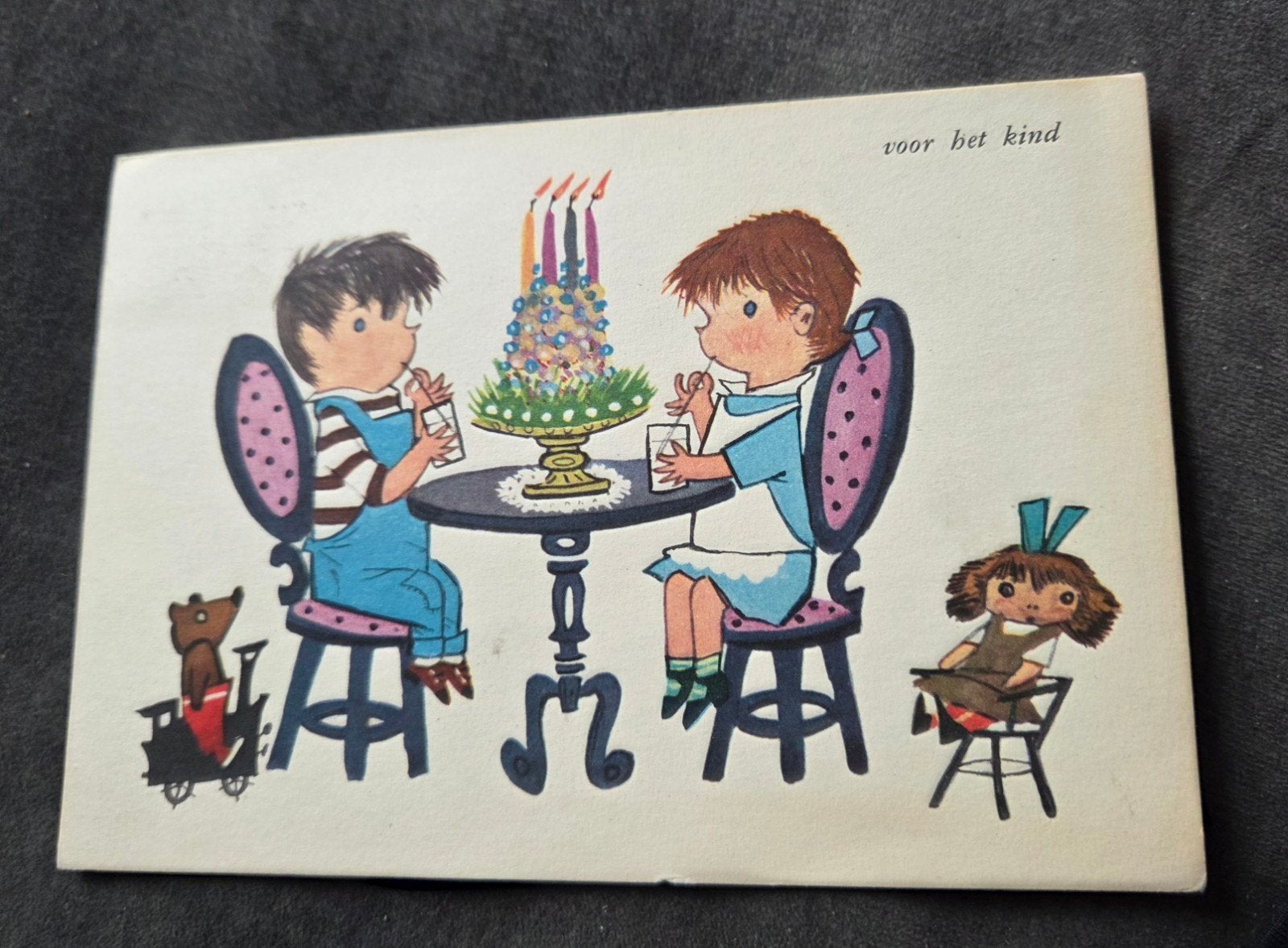 'Voor het Kind' - Fiep Westendorp 1957, Verzamelen, Ansichtkaarten | Themakaarten, Verzenden, 1940 tot 1960, Gelopen, Kinderen