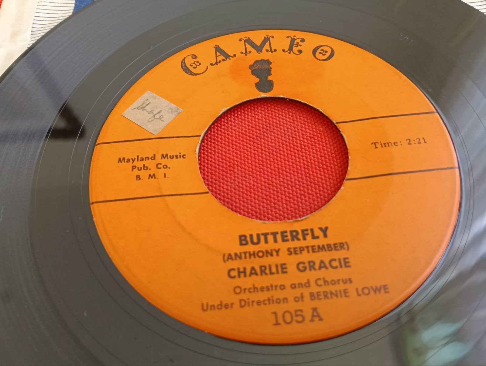 CHARLIE GRACIE 1957 CAMEO LABEL ROCK & ROLL, Verzenden