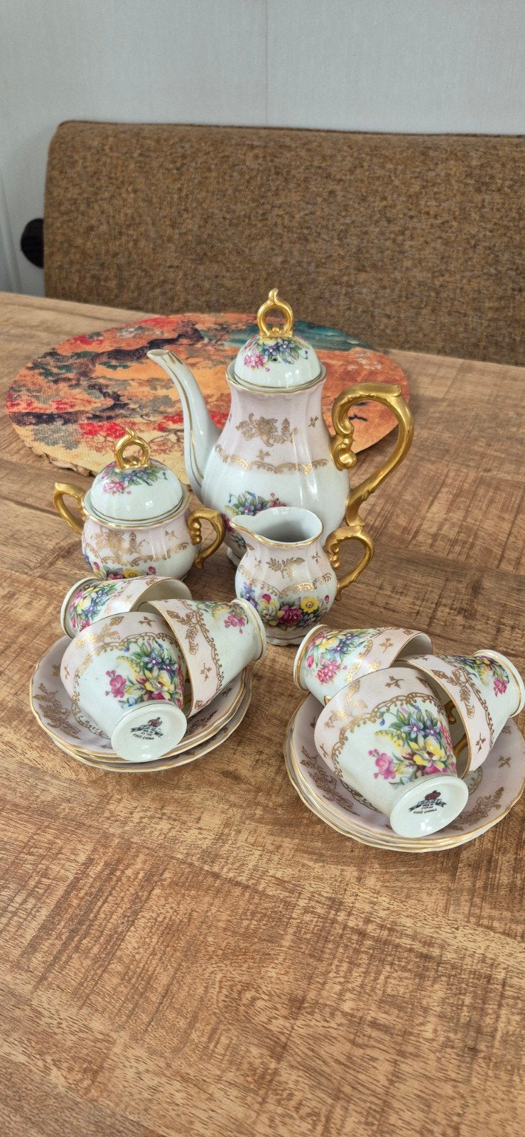 Vintage Japans Saji theeservies, Ophalen of Verzenden
