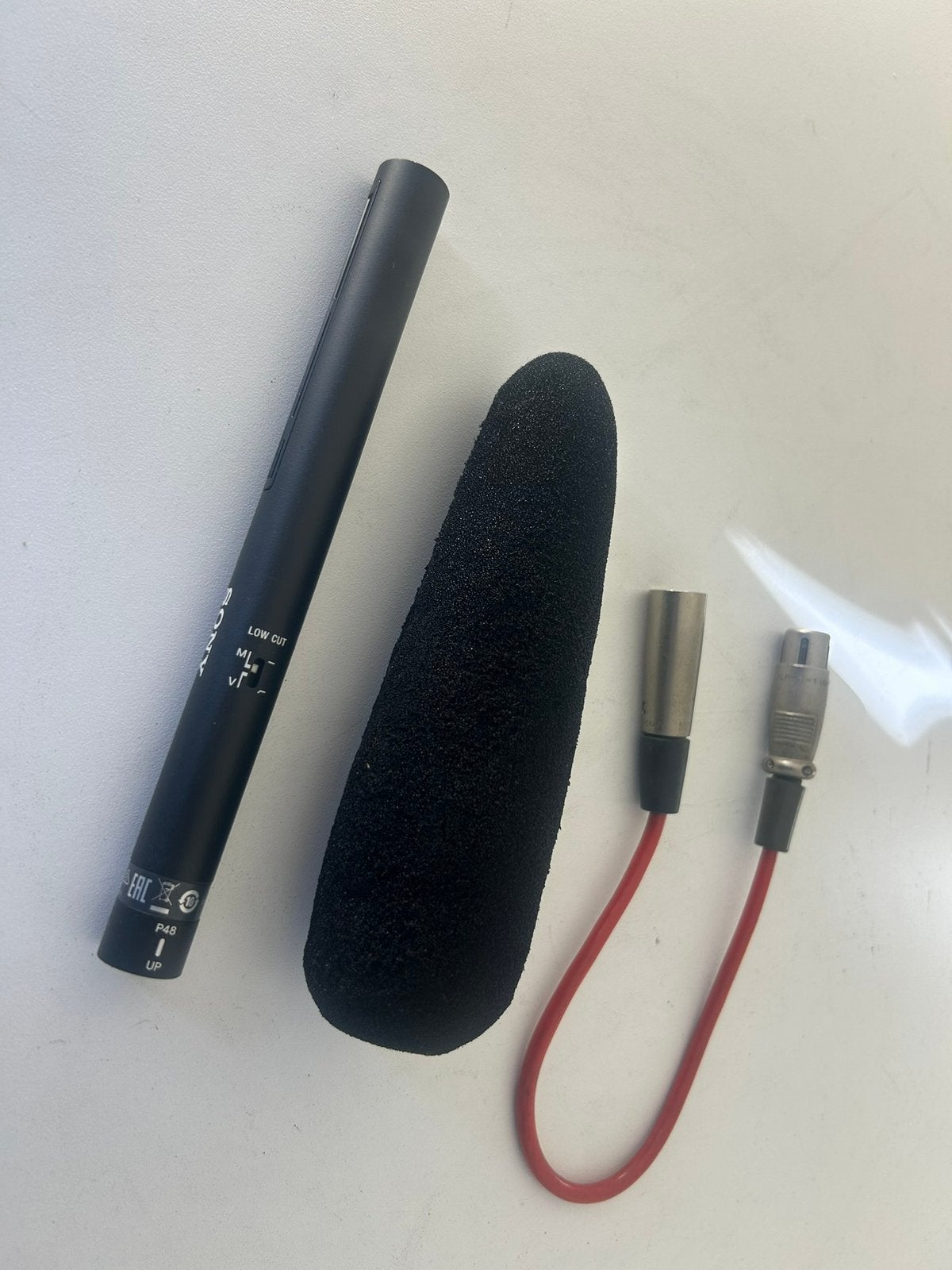 Sony professionele condensator microfoon ECM-VG1, Ophalen of Verzenden, Zo goed als nieuw, Overige typen
