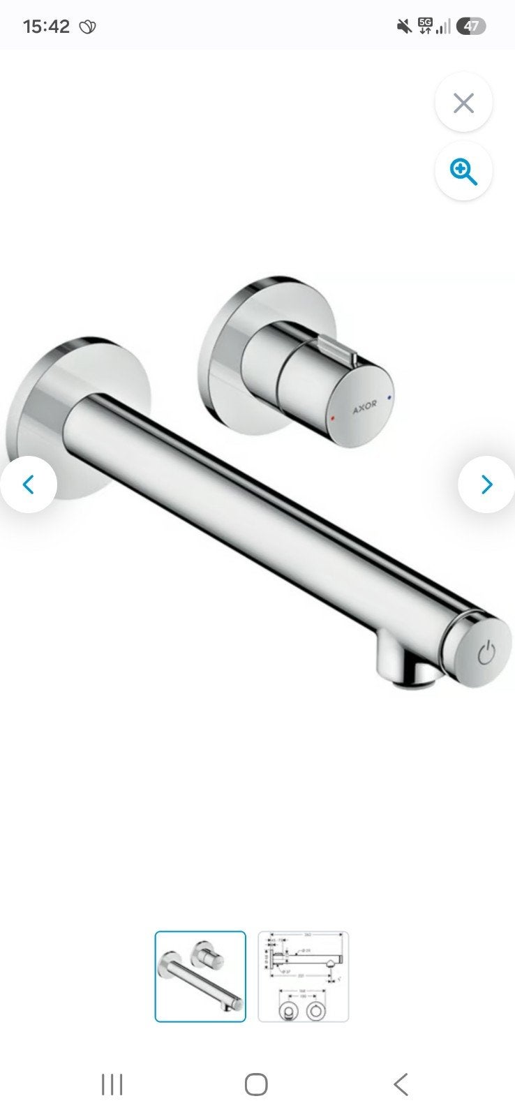 axor inbouwkraan NIEUW hansgrohe grohe, Ophalen of Verzenden, Nieuw, Chroom, Kraan