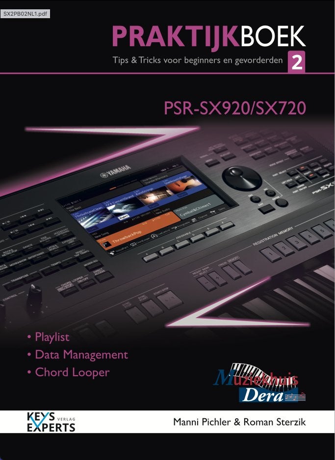 Keys Experts SX720/SX920 Nederlandstalig Praktijkboek deel 2, 61 toetsen, Verzenden, Keys Experts Verlag OHG, Verlag@keys-experts.de