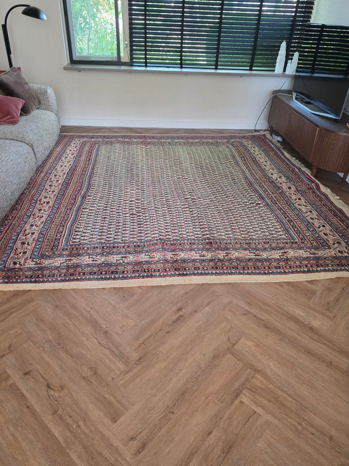 vloerkleed 290x280 Perzisch wol handgeknoopt, Huis en Inrichting, Stoffering | Tapijten en Kleden, Ophalen of Verzenden, Zo goed als nieuw