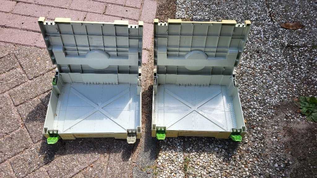 Festool Systainers - Twee Gebruikte Koffers, Doe-het-zelf en Verbouw, Gereedschapskisten, Ophalen of Verzenden, Gebruikt