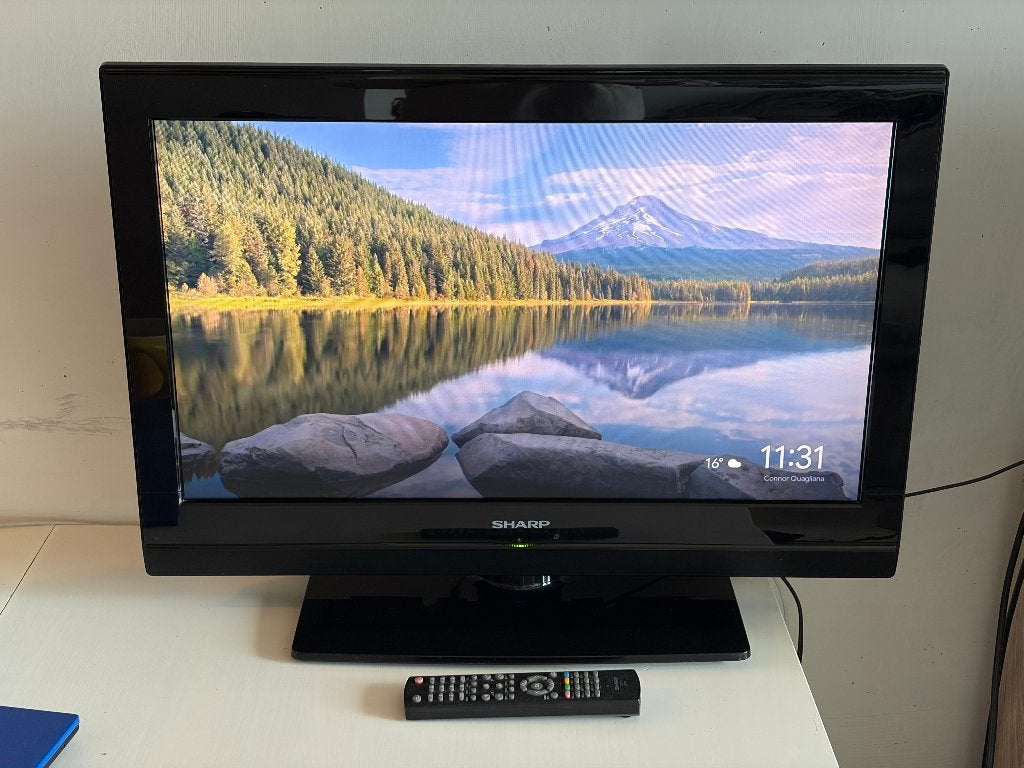 26 inch Sharp TV MODEL LC-26S7E-BK, Ophalen, Gebruikt, 50 Hz, Sharp