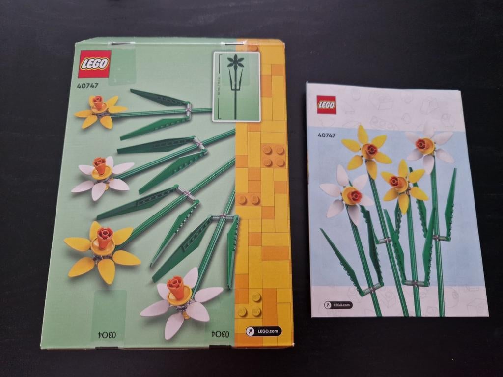 Lego Botanicals narcissen en veldbloemen, Lego, Ophalen of Verzenden, Zo goed als nieuw, Complete set
