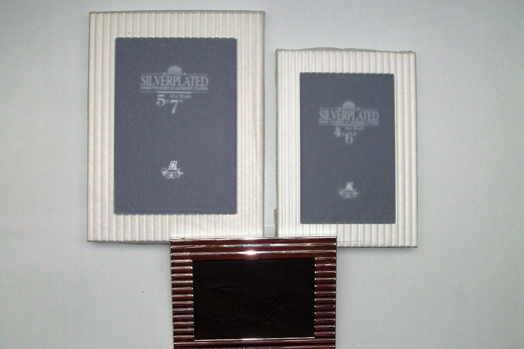 3 nieuwe fotolijstjes, silverplated, Ophalen of Verzenden, Nieuw