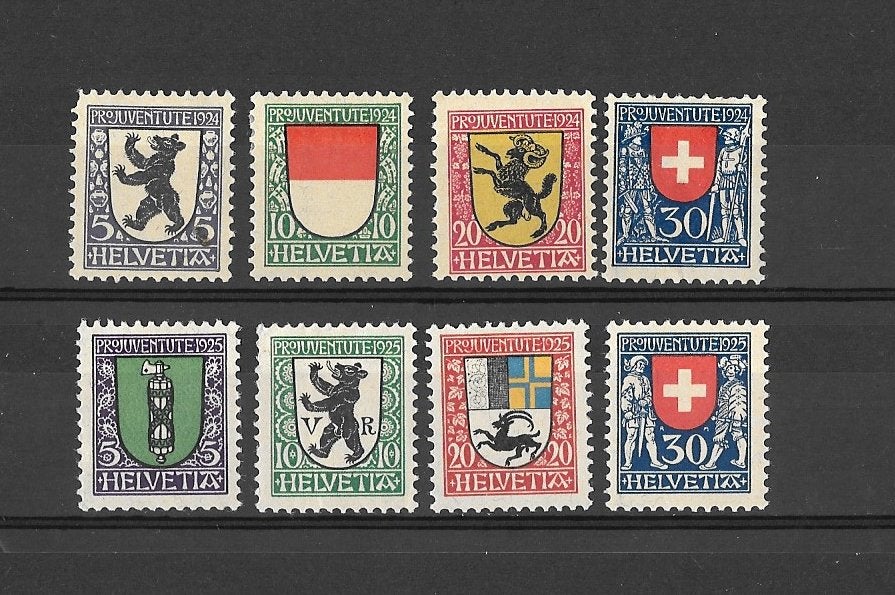 1924+1925 Pro Juventute 2 ongebruikte series 1924+1925, Ophalen of Verzenden, Postfris
