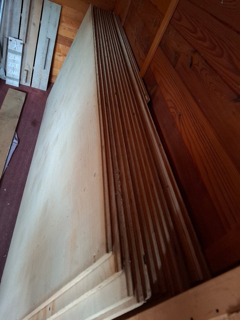 Constructieplaten 13 stuks, Ophalen, Minder dan 25 mm, Zo goed als nieuw, 200 tot 250 cm