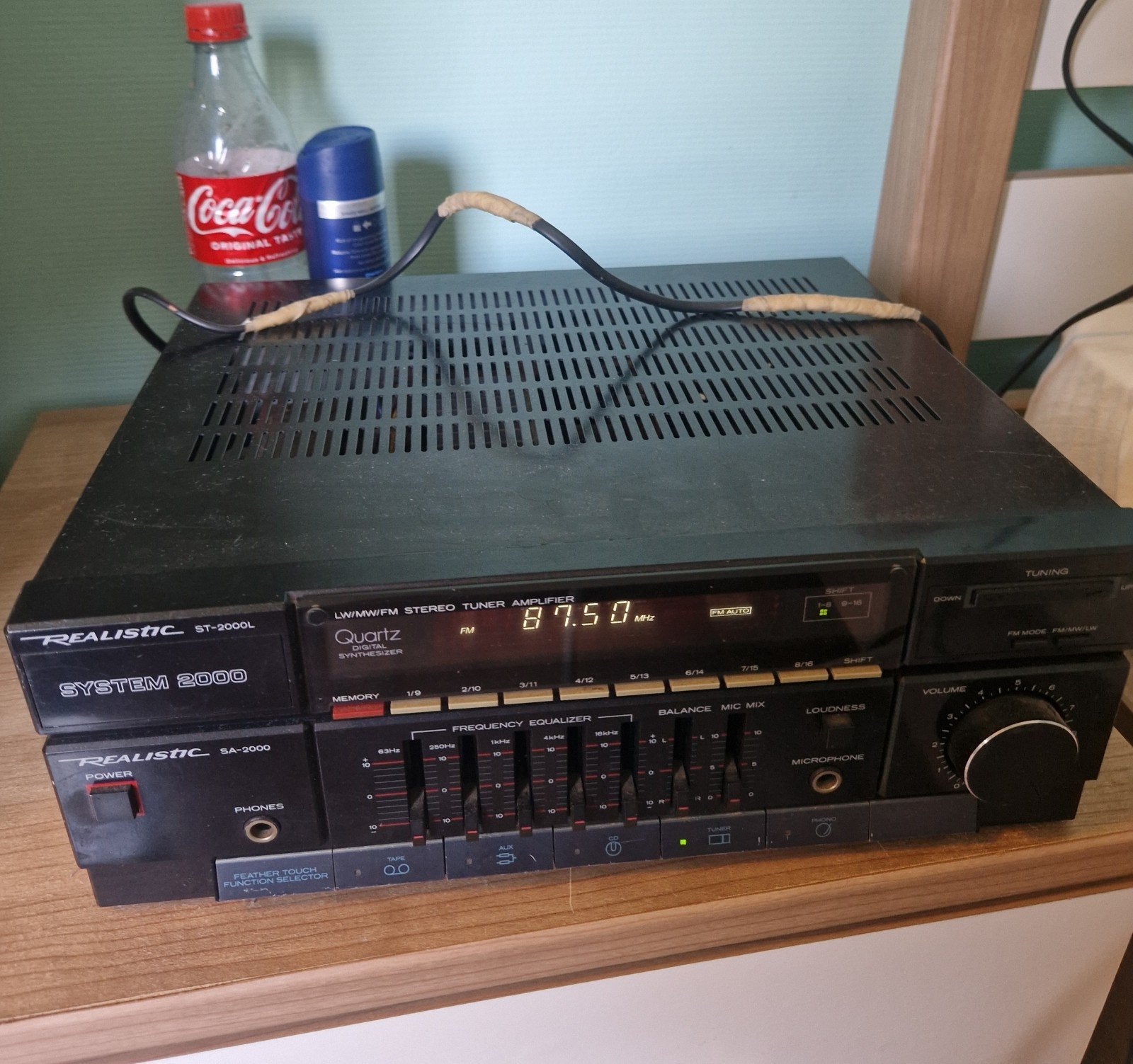 Realistic System 2000 Hifi Set (Versterker / Tuner) –Vintage, Audio, Tv en Foto, Overige merken, Gebruikt, Ophalen of Verzenden