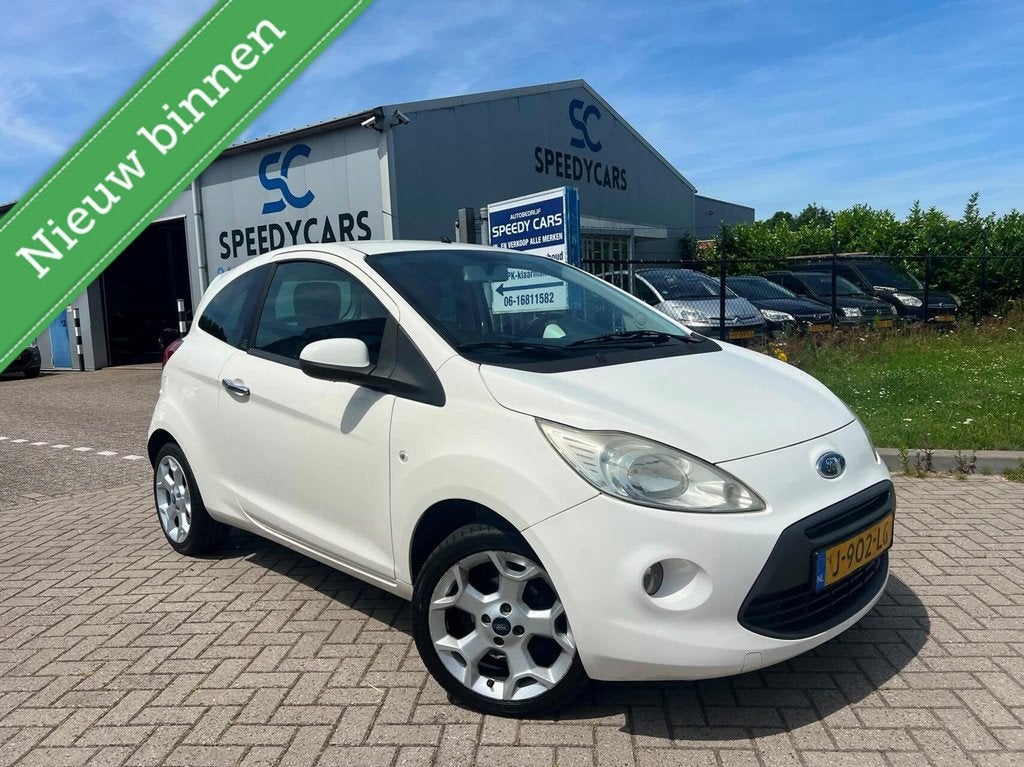 Ford Ka 1.2 Titanium X 2010 Airco Elektr Ramen LMV, Auto's, Voorwielaandrijving, Stof, Gebruikt, 4 cilinders